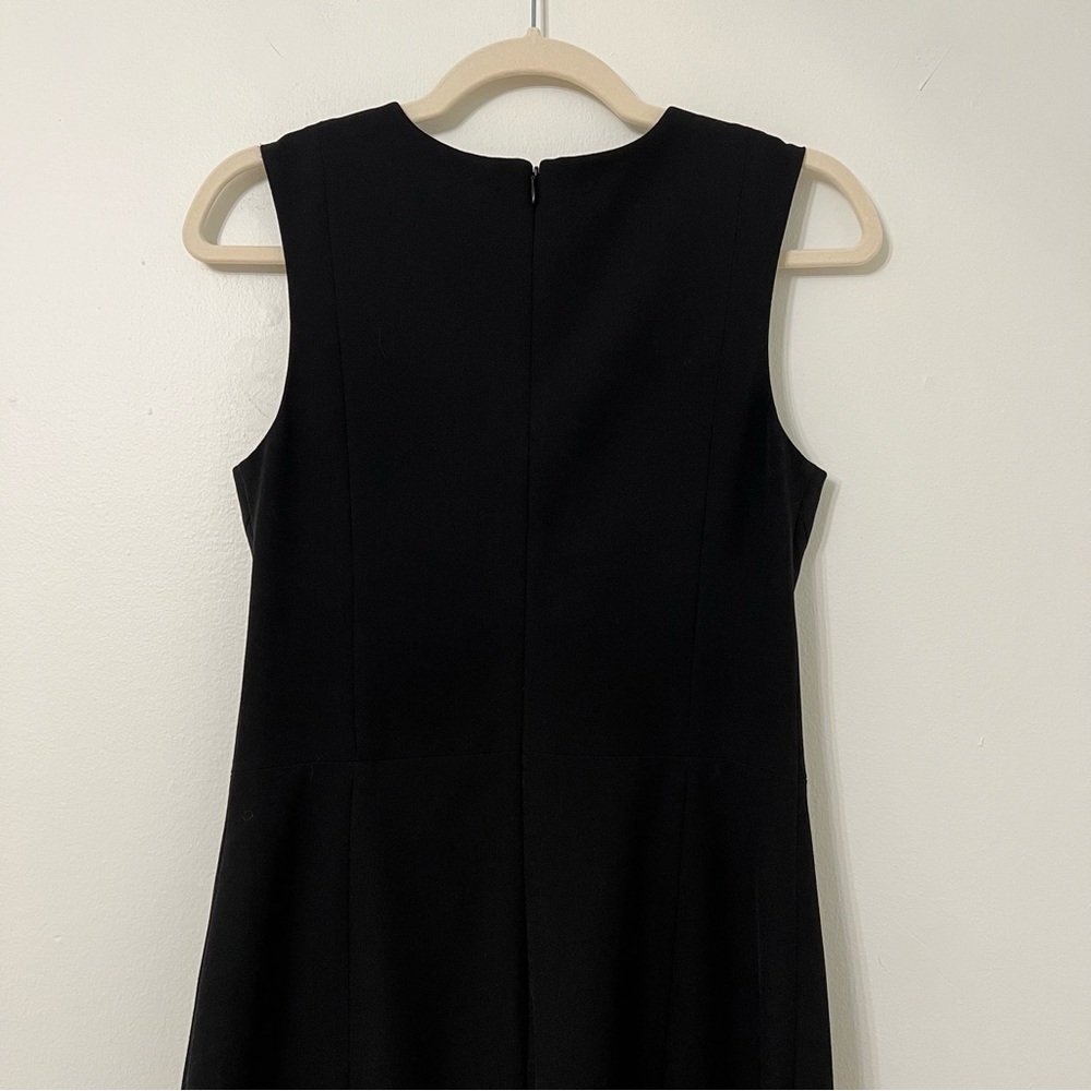 MM LaFleur New York Black Sheath Dress 4 Business Minimalist Office Classic LBD - Picture 6 of 7